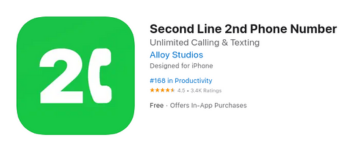 Second Line 2nd Phone Number - Communication project by NerdDevs